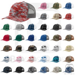 Richardson-Trucker-CAMO-Patterned-Snapback-Cap-Baseball-Hat-112P