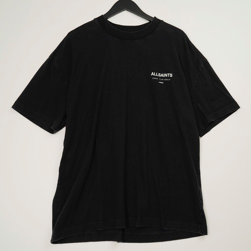 Allsaints Underground Oversized London Black T-Shirt Size L - Picture 2 of 8