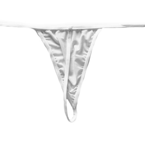 Sexy White Plus Size 8-26 Elastic Sheer G-String Underwear Panties Lingerie - Picture 2 of 2