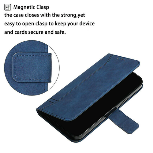 Magnetic Case Retro Leather Flip Stand Cover For Nokia 1.4 3.4 2.4 5.4 C1 C2 C3 - Picture 29 of 47