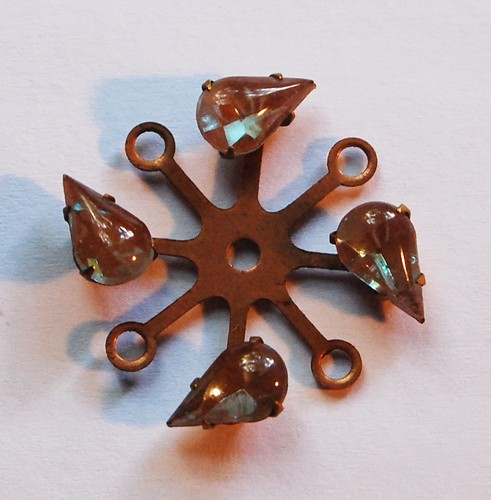 VINTAGE SAPHIRET SPOKE TEAR DROP SAPHIRETS • 30mm - Picture 3 of 4