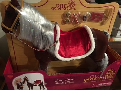 our generation winter wonder holiday horse