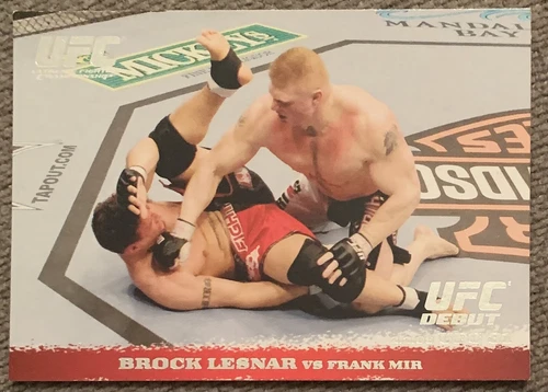 2009 TOPPS UFC ROUND 1 BROCK LESNAR VS FRANK MIR ROOKIE #81