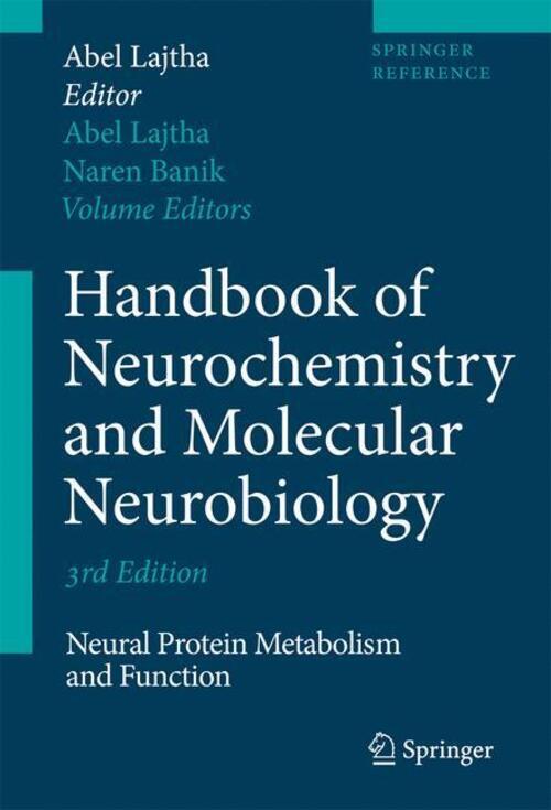 Thumbnail - Handbook Of Neurochemistry And Molecular Neurobiology | Abel Lajtha