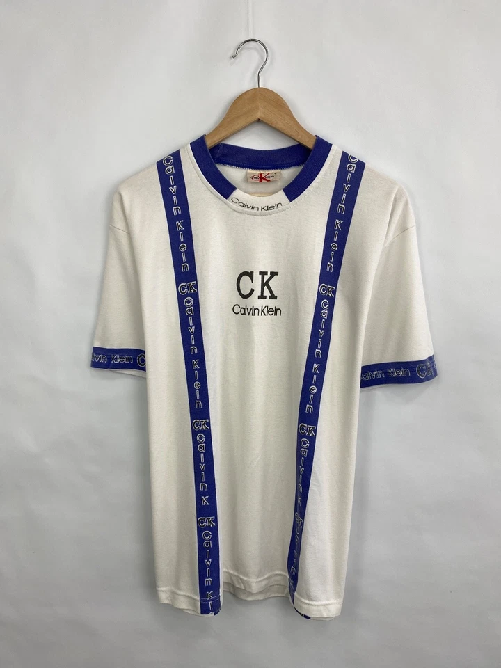 Vintage 1990s Calvin Klein Jeans Rare retro hype Y2K t-shirt size M color white - Image 2 of 4