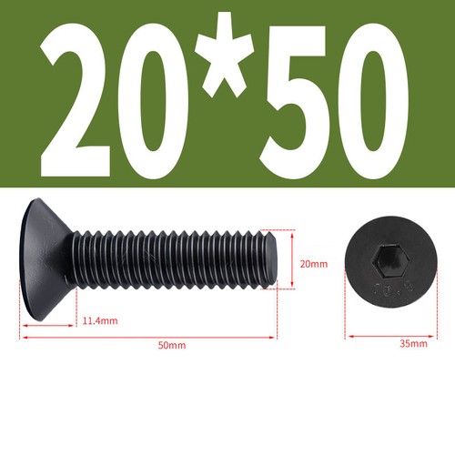 M10 M12 M16 M20 BULLONE SVASATO ALTA RESISTENZA 10,9 CSK VITI A BUSSOLA CHIAVE A BRUGOLA - Foto 45 di 53