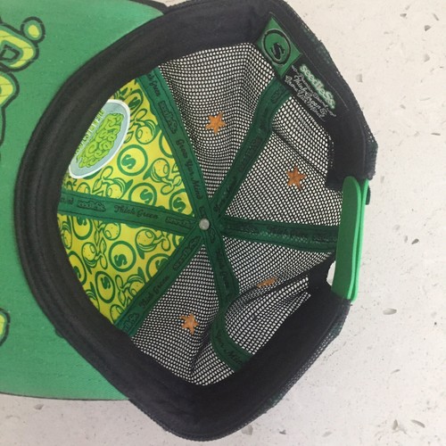 Seedless Cannabis Think Green Grow Your Mind Hat Cap One Size Green RARE Snapbac - Picture 8 of 9