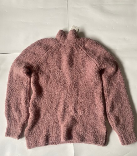 Gap Women’s Turtleneck Italian Yarn Wool Blend Small Petites Pink - Picture 2 of 9