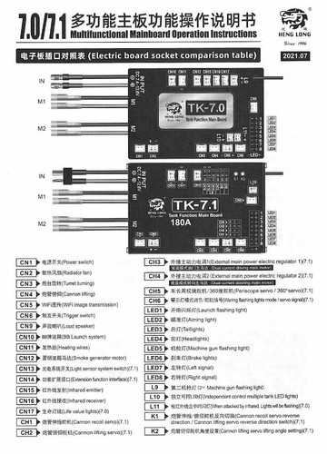 Heng Long 1/16 Tank 7.0 System Controller & Board UK! Gut! - Bild 2 von 2