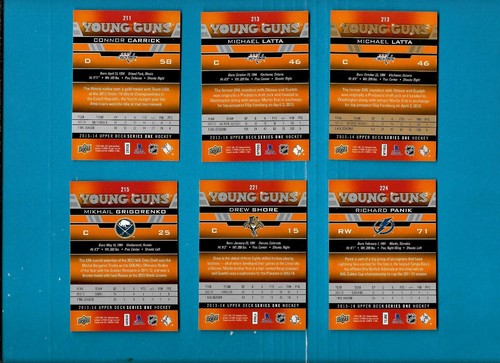 2010-11 20th TO 2018-19 UPPER DECK YOUNG GUNS ROOKIE RC NHL HOCKEY CARD SEE LIST - Picture 148 of 234
