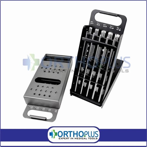 100pcs Kirschner Pin ORTHOPLUS Surgical Container K-Wire Sterilization Rack Box