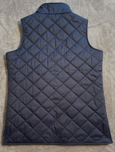 Original Weatherproof Vintage Black Puffer Vest Size S Full Zip Greenspark 3626 - Picture 2 of 8