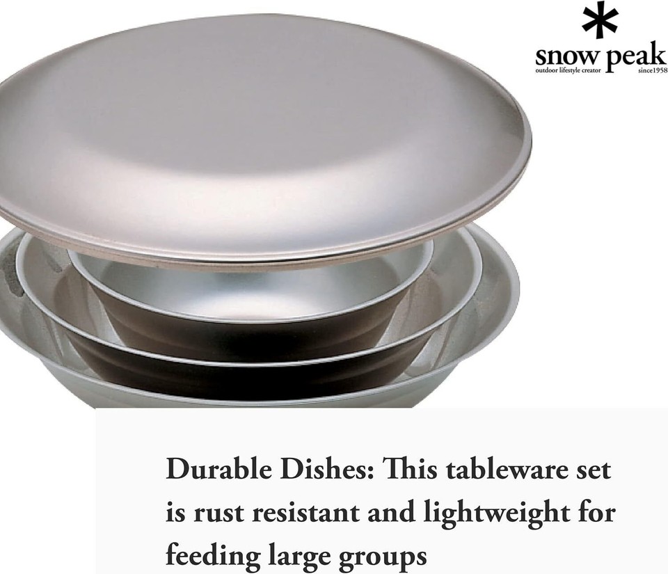 snow peak (snow peak) tableware set L Diameter 212×18mm eBay