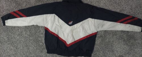 Vintage USA Olympics Red White And Black Unisex Windbreaker Size XL - Picture 8 of 10