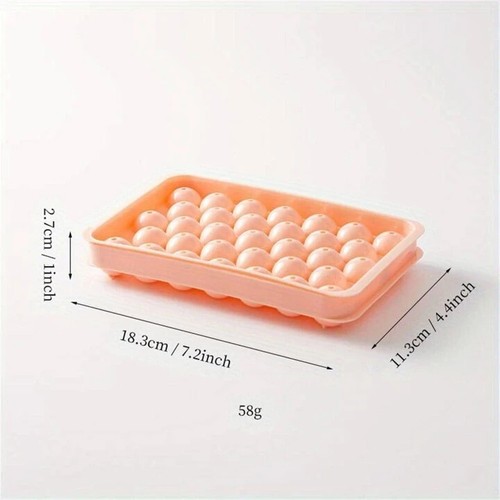 4pc PP Ice Cube Mould with Cover, Minimalist Solid Ice Cube Maker Tray For Kitch - Picture 2 of 2
