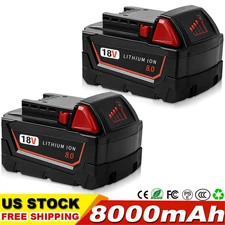 For Milwaukee for M18 18Volt Lithium 8.0Ah Extended Capacity Battery 48-11-1880