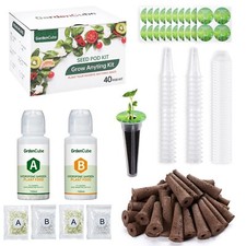 GardenCube 166pcs Hydroponic Pods Kit Grow Anything Kit with 40 Grow Sponges ... 0.22 per gallon