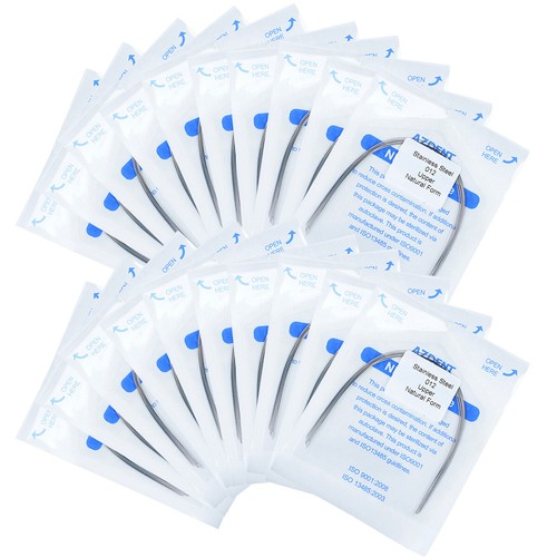 10 Packs AZDENT Dental Orthodontic Arch Wires Stainless Steel Natural Form Round - Picture 14 of 70