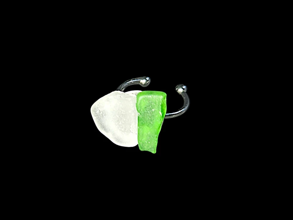 Sea Glass Rings - Hypoallergenic&Adjustable- Handmade in Scotland  - Image 2 of 4