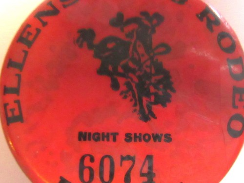 Ende 30er Jahre PINBACK - Ellensburg, WA. - RODEO , Posse Pin / Button / Anstecker - Bild 2 von 3