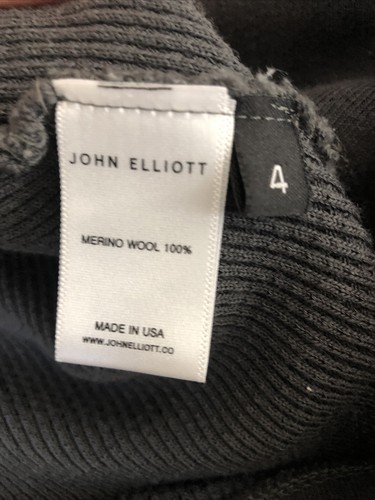 John Elliot Season Eight Grey Knitted Sweater - Picture 4 of 4
