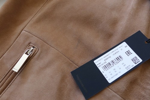 Chaqueta de Bombardero Hugo Boss Alfondo en Gamuza Bronceada, talla 52 - Nueva con etiquetas, precio de venta sugerido por el fabricante £650 - Imagen 7 de 12