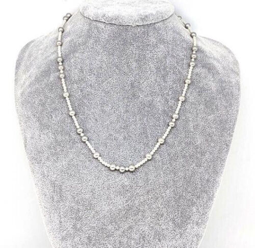 Collar de Perlas Gris Blanco Natural 18" AAA + Mimi Akoya Oro 14k P - Imagen 4 de 4