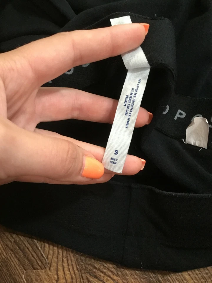 Leggings para mujer Aeropostale negros mezcla de algodón talla S pequeños Foto 4 de 4