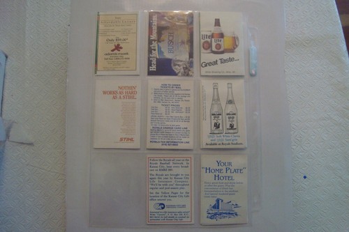 MLB Baseball Pocket Schedules Kansas City Royal about 40 in Total 2018 to 1977 - Picture 10 of 12