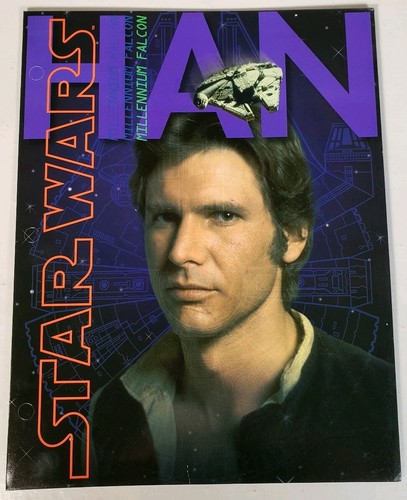 Vintage 1996 Star Wars Mead 12x9.375 In Portfolio Folder Han Solo Unpunch - Picture 1 of 4