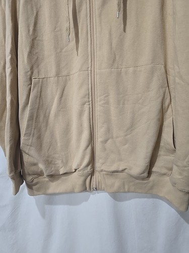 Champion Hoodie Mens 2XL Logo Outdoors Full Zip Sweatshirt TAN 2025 - Picture 4 of 5