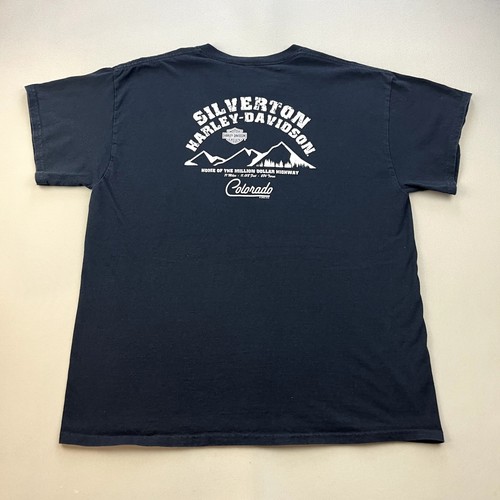 Harley Davidson Motorcycles T-Shirt Erwachsene XL schwarz Silverton Colorado Biker - Bild 3 von 9