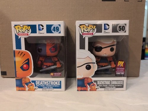 Funko Pop! Vinyl: DC Universe - Deathstroke #49 & Deathstroke (Unmasked) #50
