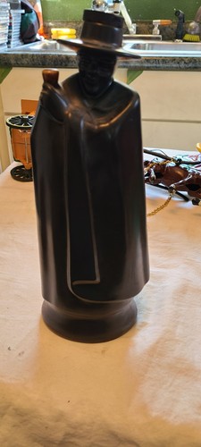 Vintage 10 1/2" Sandeman schwarz Wedgwood Don Dekanter leer