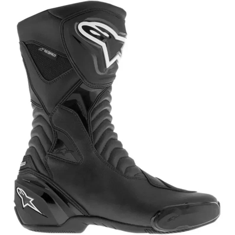 Alpinesters Men’s Motorcycle Riding Boots Black Leather Motorbike By TriCore - Immagine 4 di 4