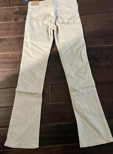 NEW Hollister Boot Cut Low Rise Jeans Size 3R 26 x 33 Tan - Bild 3 von 8