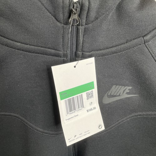 Neu mit Etikett Nike Sportswear Tech Fleece Hoodie groß Kinder Gr. XL schwarz FD2979 010 UVP 105 $ - Bild 3 von 16