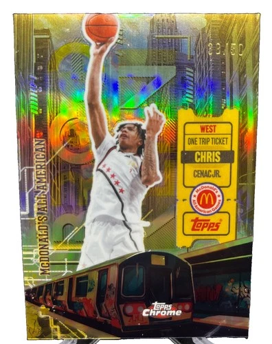 2025 Topps Chrome McDonald's Chris Cenac Jr. High Rises Gold Refractor #/50
