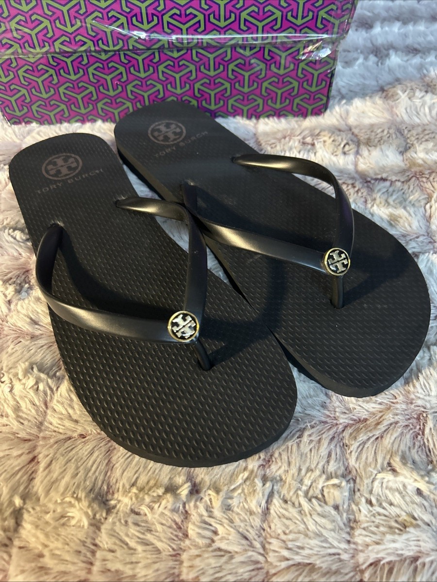 Tory Burch Womens Black Flip Flop Size 7 | eBay