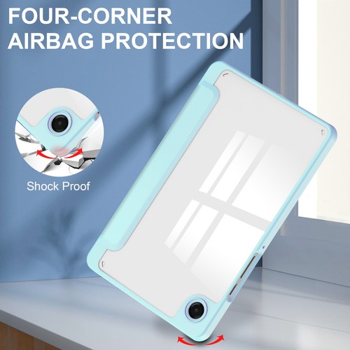 Funda inteligente Folio delgada de cuero transparente para Samsung Galaxy Tab A9 A9+ A11 A11+ - Imagen 46 de 54