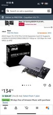 ASUS Hyper M.2 X16 PCIe 3.0 X4 Expansion Card V2 for Intel VROC and AMD Ryzen