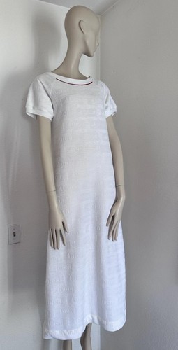 Vintage MISS DIOR SAIL LOGO RESORT BEACHY BREEZY SWIM COVERUP POOL PARTY DRESS - Picture 3 of 18