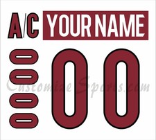 Tucson Roadrunners Customized Number Kit for 2016-2018 Home Uniform
