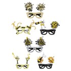  6 Pcs Happy New Year Glasses Years Eve Party Accessories and Headband Bulk