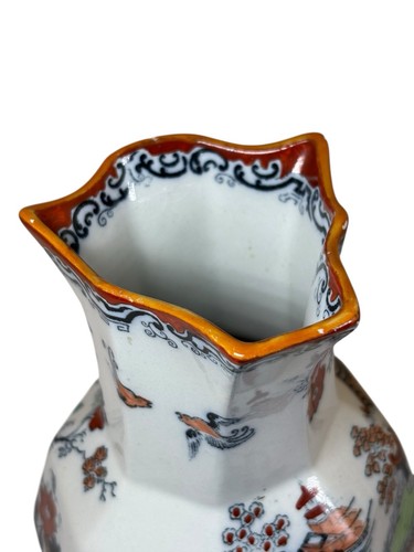 Antique Masons Ironstone Jug Pagoda Damaged Hand Painted Made in 1891 - Picture 10 of 12