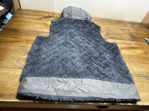 Patagonia Los Gatos Vest Womens XL Blue Gray Reversible Jacket Hooded 25220 - Bild 13 von 14