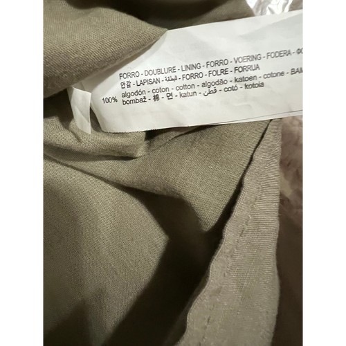 Zara army green twist front cutout mini dress size M chic baddie party bodycon - Picture 3 of 16