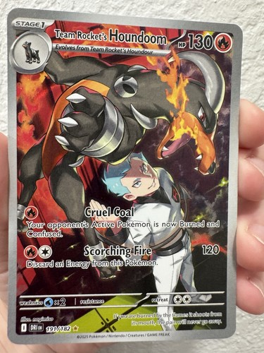 Team Rockets Houndoom IR 191/182 Scarlet and Violet Destined Rivals - Picture 13 of 16