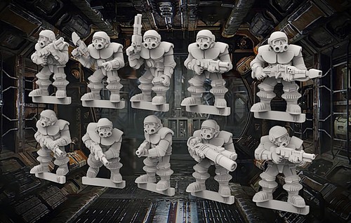BMT RT MEK Trooper X10 28mm Stargrave Zona Alfa Forbidden Psalm Planet28 - Bild 3 von 4
