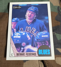 O-Pee-Chee 1987-88 Bernie Federko Blank Back Proof Card #83